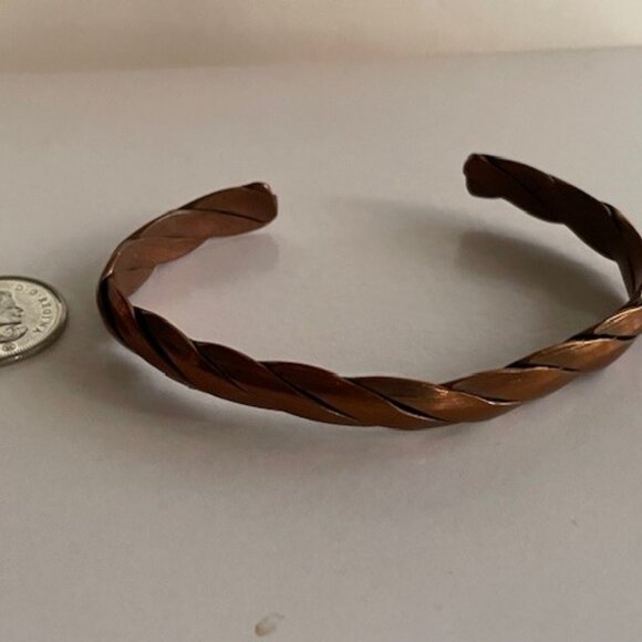 Vtg. COPPER CUFF/BANGLE BRACELETS -  Set of 5, early 1900's - Picture 9 of 11